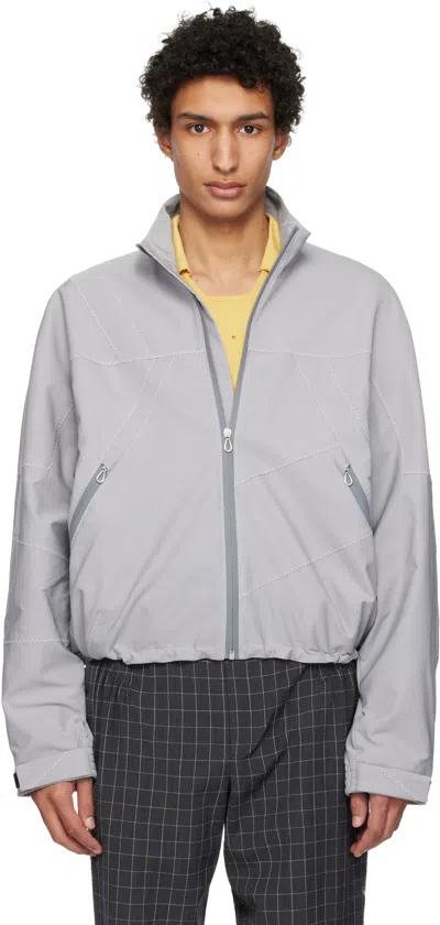 Kiko Kostadinov Long-sleeved Casual Jacket In Gray