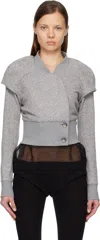 Kiko Kostadinov Gray Lauterbach Jersey Jacket In Gray