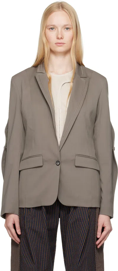 KIKO KOSTADINOV GRAY SENECA TAILORED BLAZER