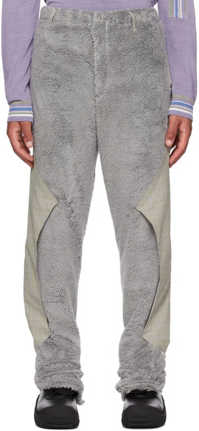 Kiko Kostadinov Gray Zlatyu Trousers In Dove Grey