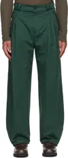 Kiko Kostadinov Green Halics Trousers In Green