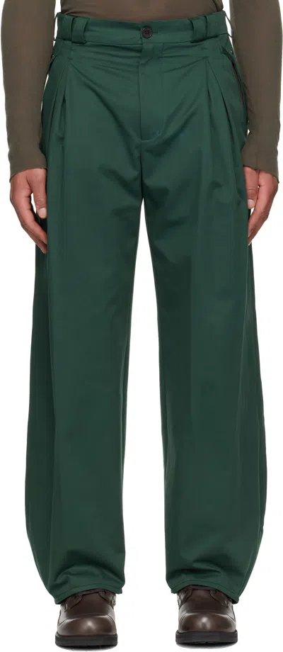 Kiko Kostadinov Green Halics Trousers