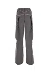 Kiko Kostadinov Flounced Side Polyester Pant In Grey