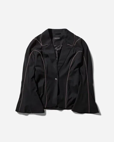 Kiko Kostadinov Hawkbill Tailored Jacket Crow In Black