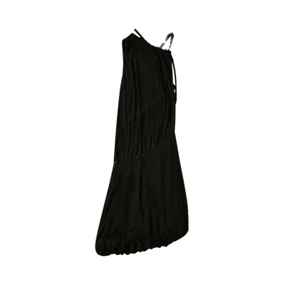 Pre-owned Kiko Kostadinov Hellesen Jersey Dress 'jade/black/mystic Black' | Women's Size 40