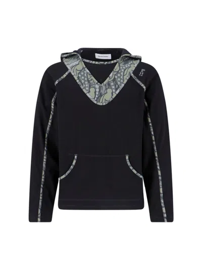 Kiko Kostadinov Hooded Sweatshirt Long Sleeves Front Pocket In Black