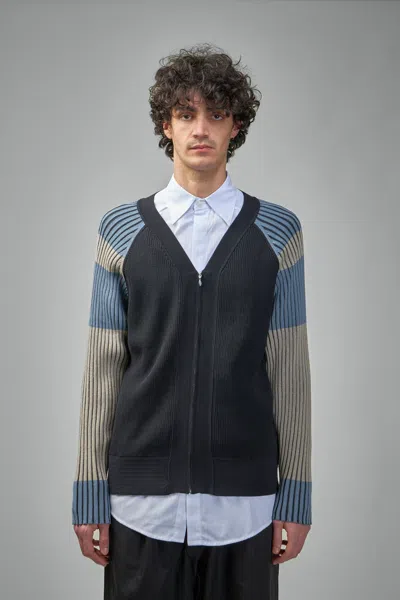 Kiko Kostadinov Inex Cardigan Cotton Nylon Mix In Multi