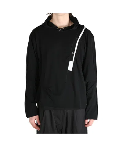 Kiko Kostadinov Inex Hoodie In Black / Black