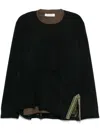 Kiko Kostadinov Inex Mesh Top Jersey In Schwarz