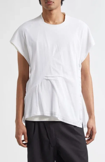 Kiko Kostadinov Inex Sleeveless Mesh Top In White