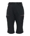 Kiko Kostadinov Inex Snap Shorts In Black/brown