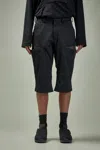 Kiko Kostadinov Inex Snap Shorts Honeycomb Polyester In Black