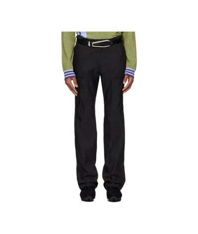 Kiko Kostadinov Inex Snap Trousers In Black Obsidian / Bla