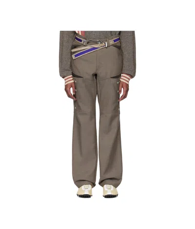 Kiko Kostadinov Inex Snap Trousers In Brown Oak / Java Bro