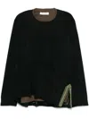 Kiko Kostadinov Inex Mesh Top Jersey In Black