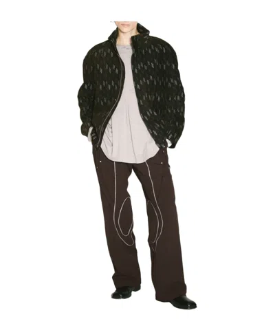 Kiko Kostadinov High Collar Casual Jacket In Black