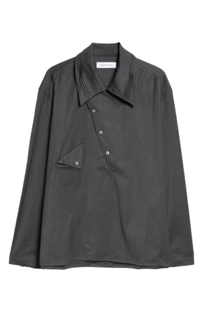 Kiko Kostadinov Jarocka Overshirt In Charcoal
