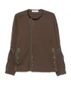 Kiko Kostadinov K-dart Jersey Jacket In Earthy Brown