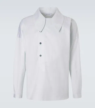 Kiko Kostadinov Kest Striped Cotton Shirt In White