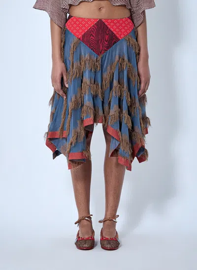 Kiko Kostadinov Klapheck Skirt In Multi