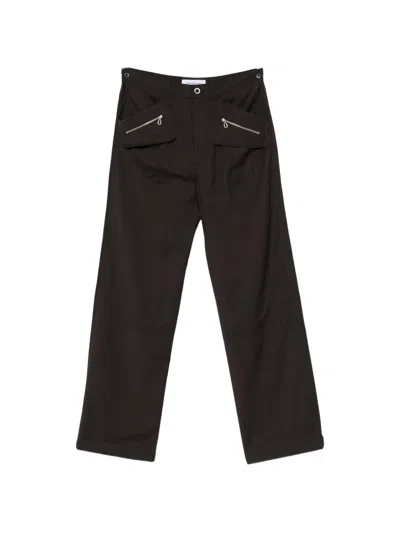 Kiko Kostadinov Brown Komlo Straight-leg Virgin Wool Trousers