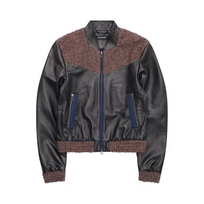 Pre-owned Kiko Kostadinov Konrad Leather Jacket 'oil Black' | Women's Size 38