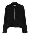 Kiko Kostadinov Kraner Cropped Blouson Jacket In Black