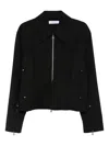 Kiko Kostadinov Kraner Cropped Blouson Jacket In Black