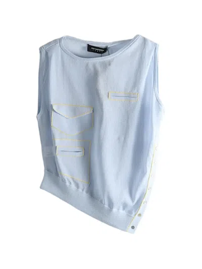 Kiko Kostadinov Kreiner Sleeveless Top In Blue