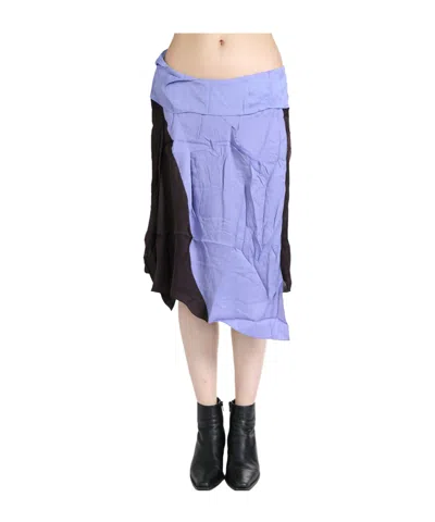 Kiko Kostadinov Kukri Draped Skirt In Multi