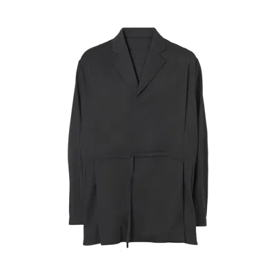 Pre-owned Kiko Kostadinov Laan Gathered Blazer 'crow Black' | Men's Size 50