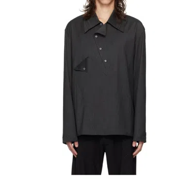 Kiko Kostadinov Lapel Long-sleeved Shirt In Black