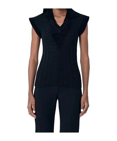 Kiko Kostadinov Lapel Sweater In Black