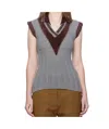 Kiko Kostadinov Lapel Sweater In Gray