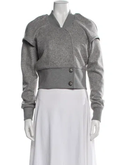 Pre-owned Kiko Kostadinov Lauterbach Wool Jacket In Gray