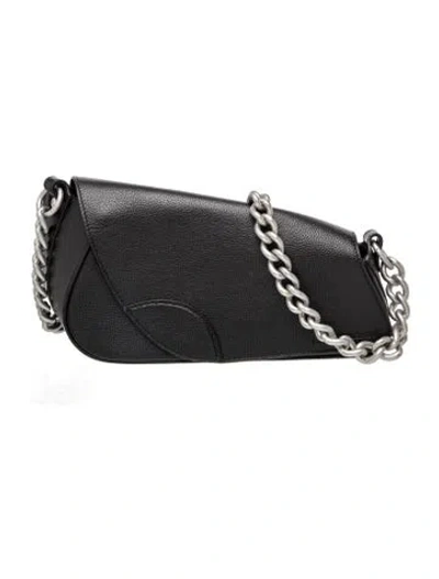 Pre-owned Kiko Kostadinov Leather Shoulder Bag In Black