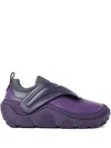 Kiko Kostadinov Tonkin Touch-strap Almond Toe Sneakers In Purple