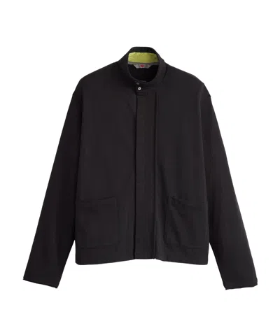 Kiko Kostadinov Levi's X  Asymmetric Stand Collar Jacket In Black