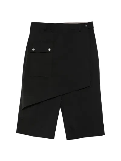 Kiko Kostadinov Women S Linnet Wrap Culottes Crow In Black