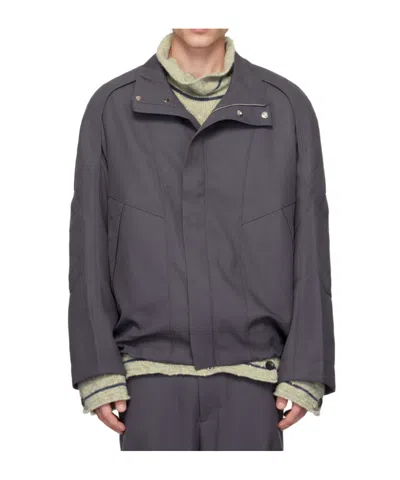 Kiko Kostadinov Gray Jacklight Parka In Iron Grey