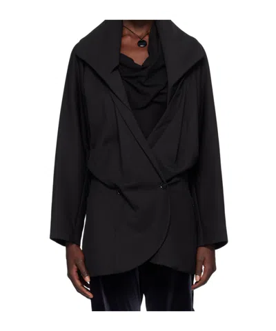 Kiko Kostadinov Long-sleeved Suit Coat In Black