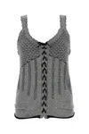 Kiko Kostadinov Gray Urd Tank Top In Hurricanemidnightblack
