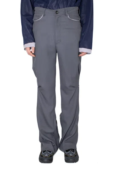 Kiko Kostadinov Men Ohne K-dart Trouser In Iron Grey