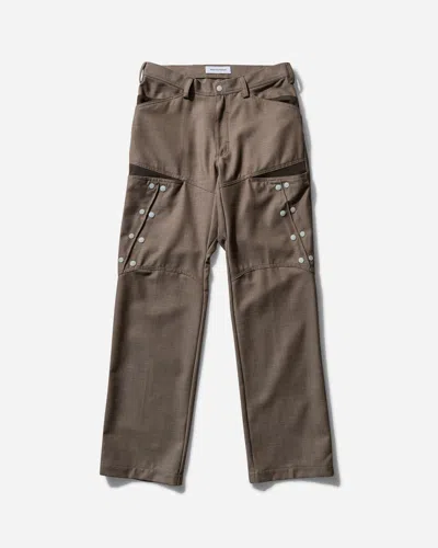 Kiko Kostadinov Men S Inex Snap Trousers In Brown