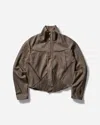 Kiko Kostadinov Zafar Cropped Jacket Herringbone Wool In Grey