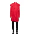 Kiko Kostadinov Red Potnia Shirt Midi Dress In Red
