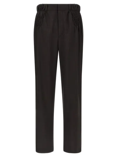 Kiko Kostadinov Minna Trousers Elastic Waistband Side Pockets In Black
