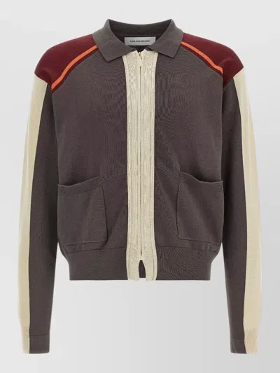 Kiko Kostadinov Munno Knit Cardigan In Brown