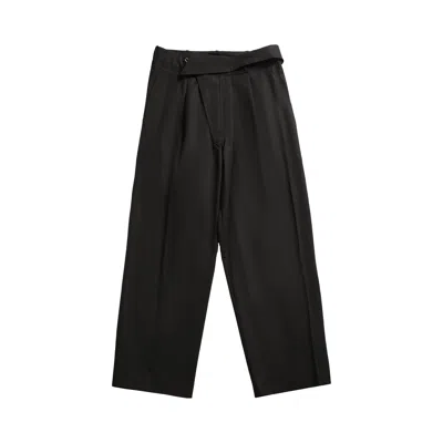 Pre-owned Kiko Kostadinov Navin Wide Trouser 'black Sable' | Men's Size 46