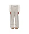 Kiko Kostadinov Off-white Navin Wide Trousers In White